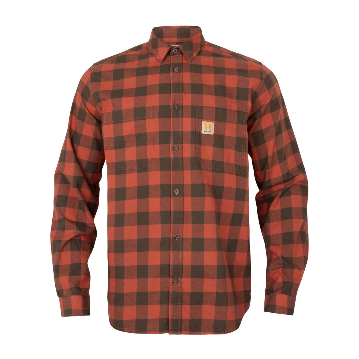 Härkila Scandinavian L/S Skjorte - Herre - Autumn Orange Check