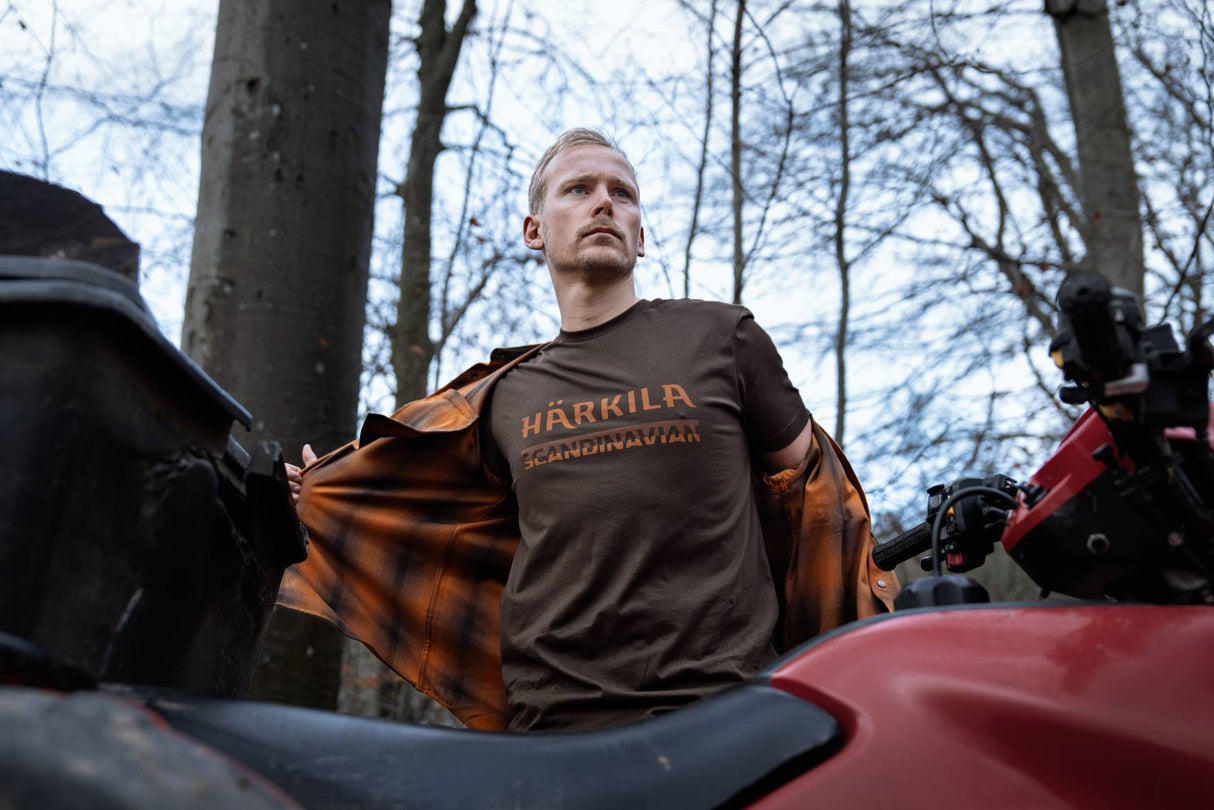 Härkila Scandinavian S/S T-Shirt Herre - Shadow Brown