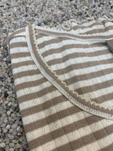 Kopenhaken Soft Stripe T-Shirt - Dame - Savannah Tan