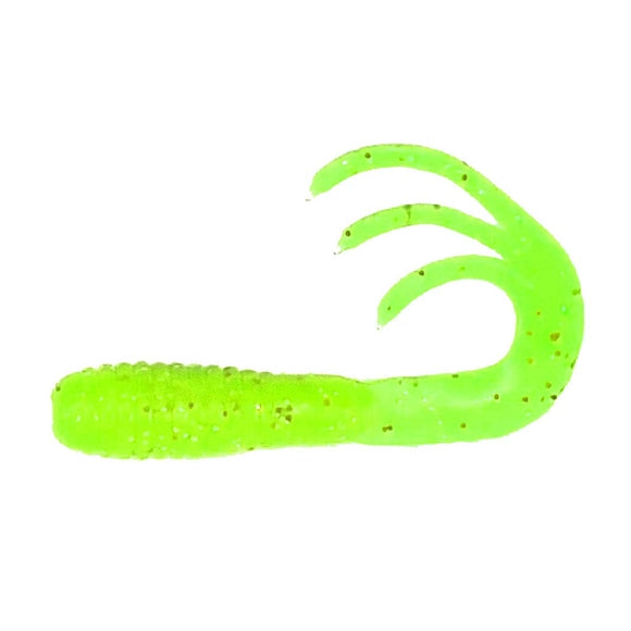 Skull Gear Flexibait Triple Tail - Chartreuse - Tutti Frutti - 15 stk