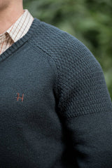 Härkila Vincent Merino V-neck Pullover Herre - Dark Navy