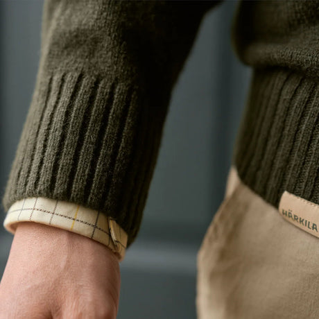Härkila Vincent Merino V-Neck Pullover - Herre - Bombay Brown