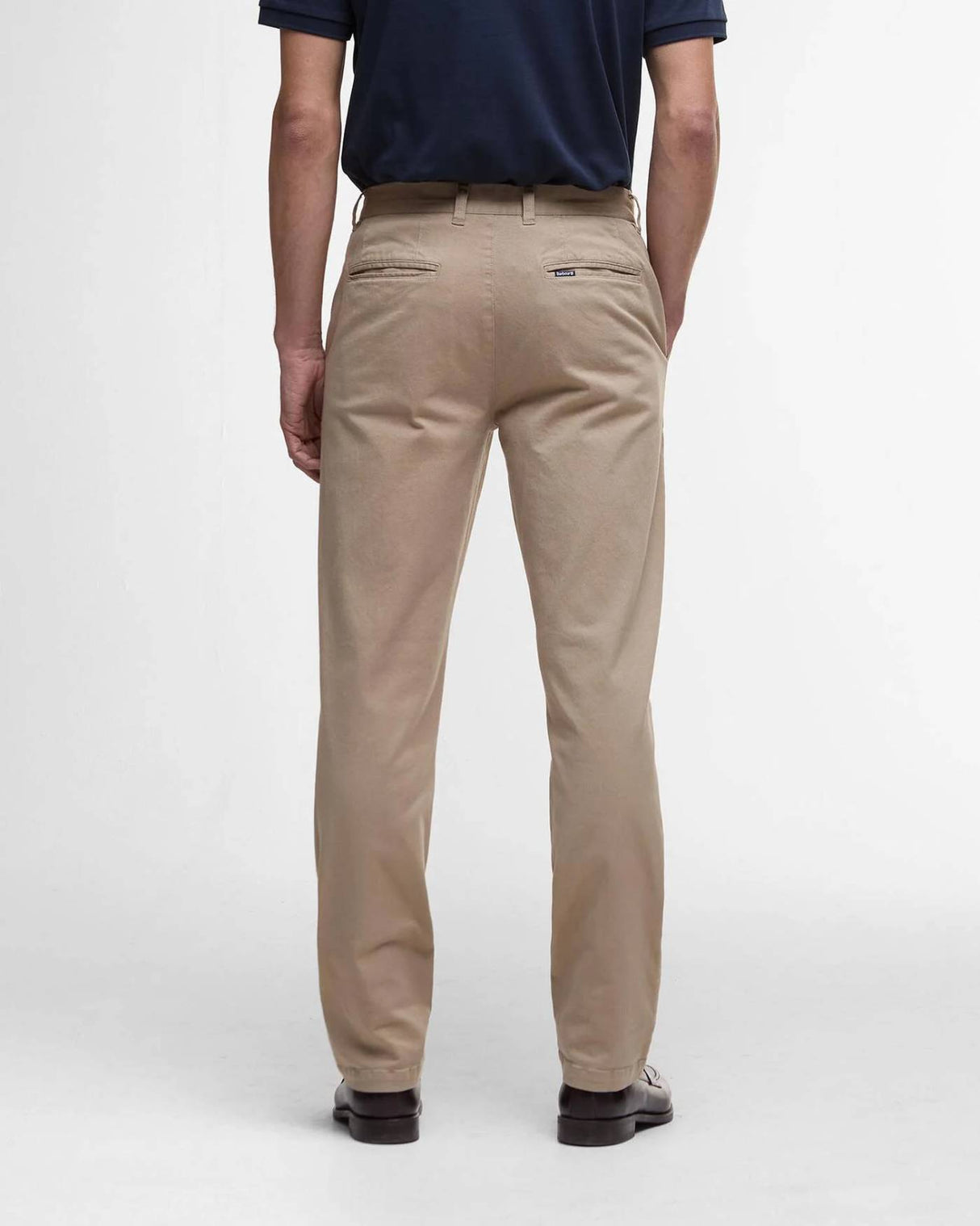 Barbour Washed Stretch Twill Tailored Buks - Herre - Washed Stone